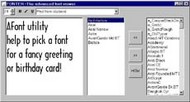 xp font viewer screenshot